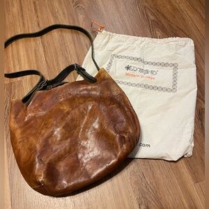 OLD TREND Brown Leather Shoulder Bag